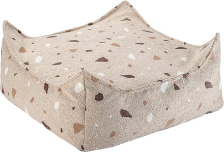 Wigiwama Teddy Square Ottoman / Poef - 80x70x50cm - Terrazzo Sand