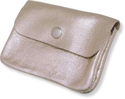 Bijoutheek Portemonnee Leer Italiaans Metallic Goud