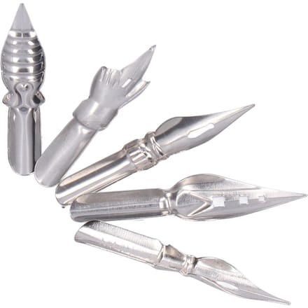 Plumes pour stylo plume à dessin, plumes de remplacement pour stylo plume à dessin de bande dessinée, plume pour écriture manuscrite pour scrapbooking et journal gray