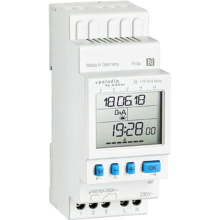 Paladin Digitale Astro Tijdschakelaar DI1 W56 16A 230V - 170414EASY