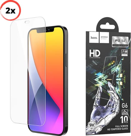2x Screenprotector iPhone 12 mini - Gorilla Glas - 5.4 Inch