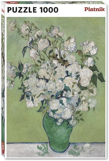 Puzzle 1000 Van Gogh, Wazon z różami - Puzzel 1000 Van Gogh, Vaas met rozen