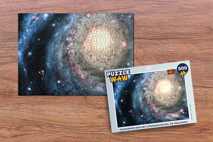 Puzzel Illustratie van het sterrenstelsel de Melkweg - Legpuzzel - Puzzel 500 stukjes