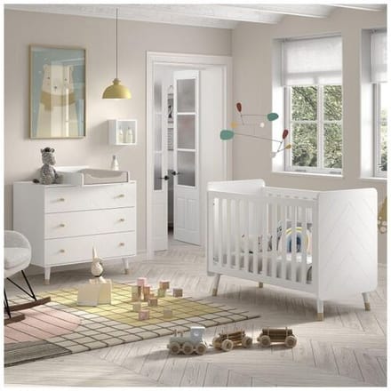 Jaxx 2-delige babykamer Billy White unisex