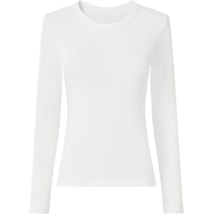 ESMARA Rib dames longsleeve (wit, S (36/38))