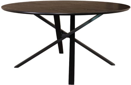 Eettafel rond Ronsi Antoinette zwart 150cm ronde tafel MDF eetkamertafel