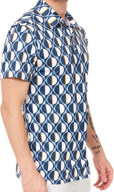 Func Factory mannen Polo blue print maat M