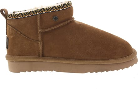 Dames Pantoffels Warmbat Durack Women Boot Tape Cognac - Maat 37