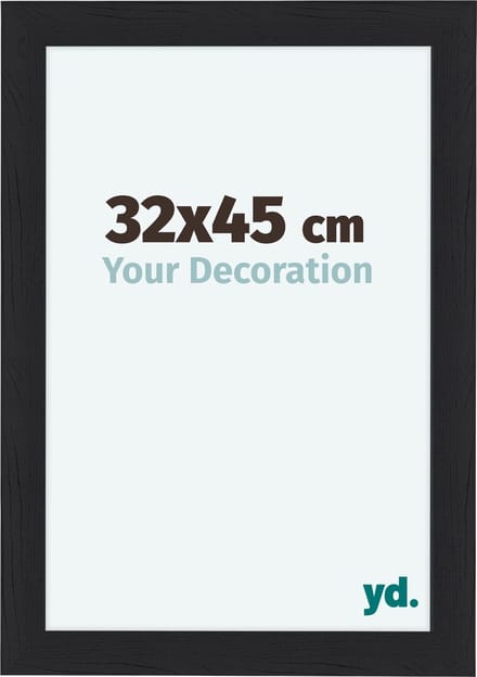 Your Decoration - Fotolijst 32x45 cm - MDF - Zwart Houtnerf - Como