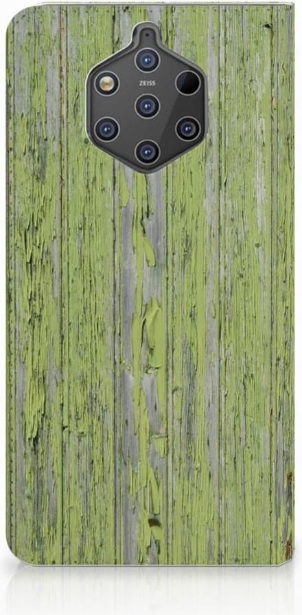 Nokia 9 PureView Book Wallet Case Green Wood