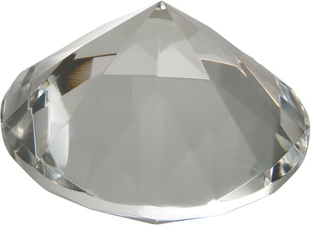 Ostaria Decoratie diamanten - D8 cm - transparant glas - namaak edelstenen