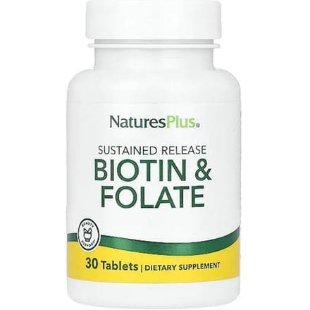 Nature's Plus- Biotine & Foliumzuur, 30 Tabletten
