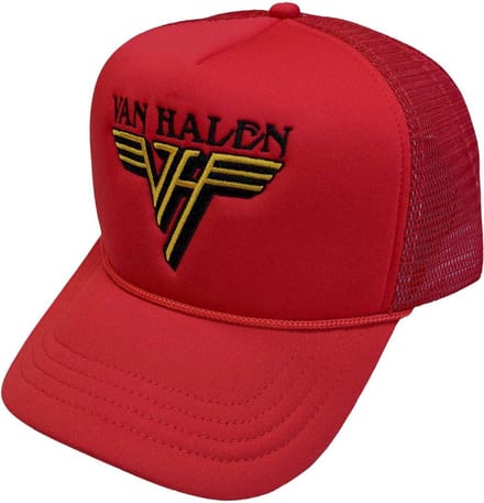 Van Halen - Text & Yellow Logo Trucker pet - Rood