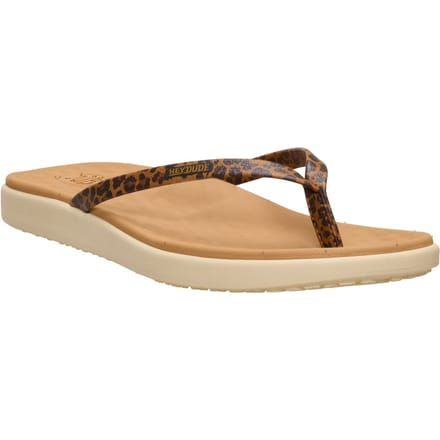 HEYDUDE - Maui Breeze Flip Dames Teenslippers Tan Leopard - Maat 41