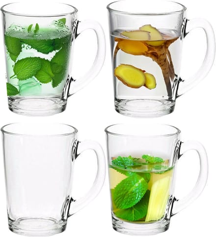 Luminarc Theeglas - 4x - transparant - glas - 8 x 11 cm - 320 ml - hittebestendig