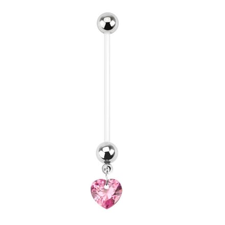 Piercing hartje roze - LMPiercings
