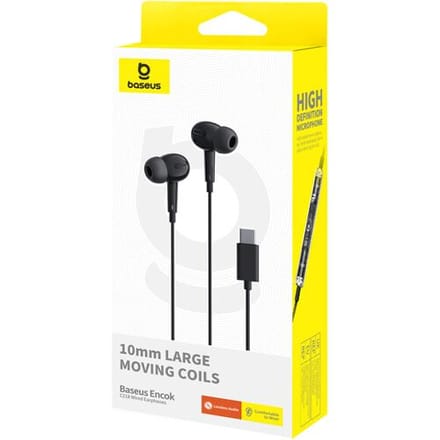Handsfree USB-C Baseus Encok CZ18, Zwart A0017170100113-Z1