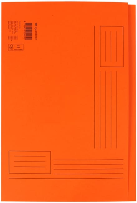 Vouwmap Ongelijk Folio Oranje