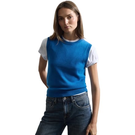 Mouwloos wollen shirt dames Stefanel
