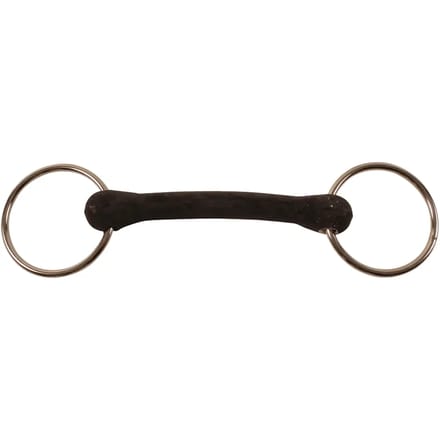 Hard rubber mullen mouth bit for horse Umbria Equitazione