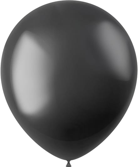 Ballonnen Radiant Onyx Black Metallic 33cm - 50 stuks