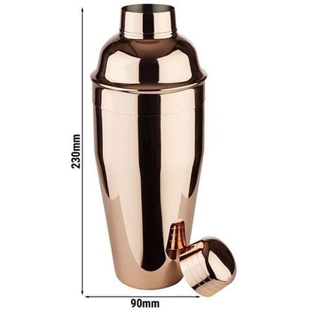 GGM Gastro (6 Stück) Shaker - CLASSIC - Edelstahl - 0,7 Liter