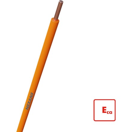 Nexans H07V-U Eca 1.5mm2 Oranje Installatiedraad 100m - 10570892 [100 Stukken]