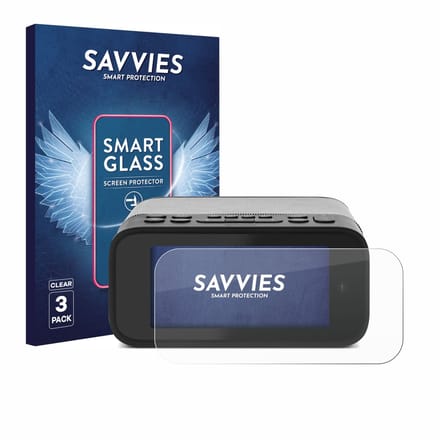 3 Stuks Savvies Screenprotector - geschikt voor TechniSat Digitradio 52 BT - beschermfolie glas transparant