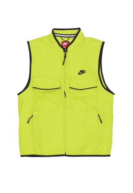 Man Tech Woven Vest Helder Cactus/helder Cactus/zwart