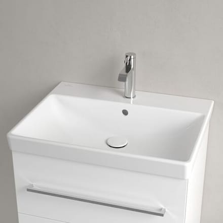 Villeroy & Boch Avento meubelwastafel - 60x47cm - 1 kraangat met overloop wit