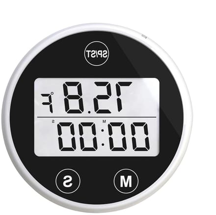 Drijvende watermeter - Temperatuurtester - Vijver beheer - Met timer alarm - 5.1 cm - Wit