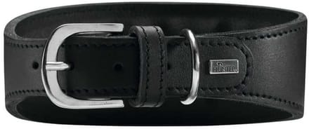 Hunter Windhonden Halsband Super Soft Zwart Maat S-M