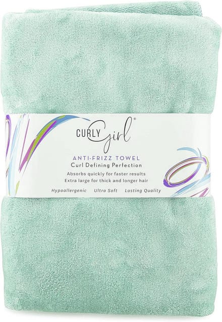 Microvezel Haarhanddoek voor Krullend Haar - Anti-Kroes & Sneldrogend