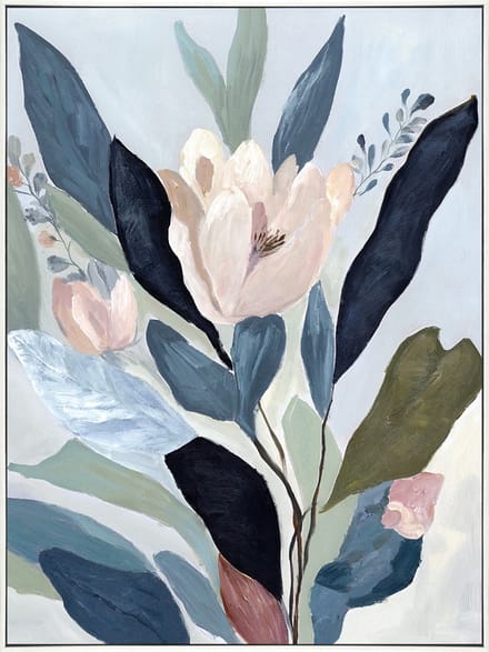 Schilderij met frame 60x80cm bloemen