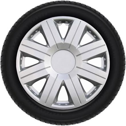 Tip-it - Wieldoppen 14 inch - 4 stuks - Kliksysteem - Zilvergrijs