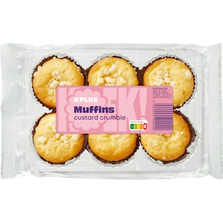 Muffins custard crumble