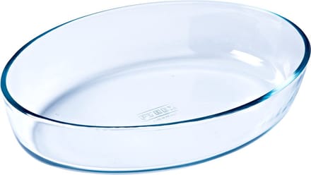 ovale schaal 21cm glas - pyrex - 221b000/5040