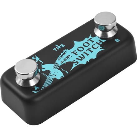 Dubbel Voetschakelaar Pedaal Effect Controller Pedaal A B Kanaal Voetschakelaar 6.35mm Stereo Ingangsplug en zwart