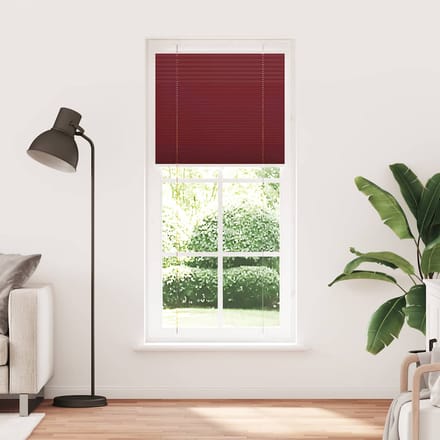 vidaXL - Plissé - rolgordijn - 95x200 - cm - stofbreedte - 94,4 - cm - bordeauxrood