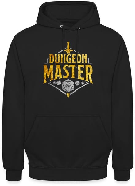 Dungeons And Dragons Dungeon Master Zilver En Goud Hoodie Unisex