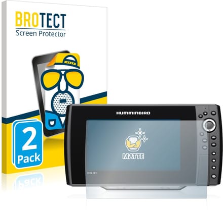 BROTECT - Screenprotector voor Humminbird Helix 9 G3N - Folie Beschermfolie matte 2 Stuks