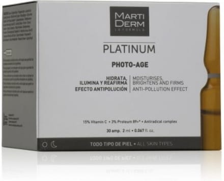 MARTIDERM LA FORMULA Platinum Photo-Age HA+ Ampullen 30 x 2 ml, 15% vitamine C & 3% Proteum 89+