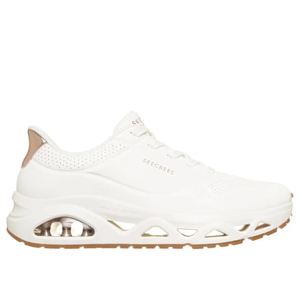 Skechers Uno Glide Step Glide On Air Sneakers - Dames - Wit
