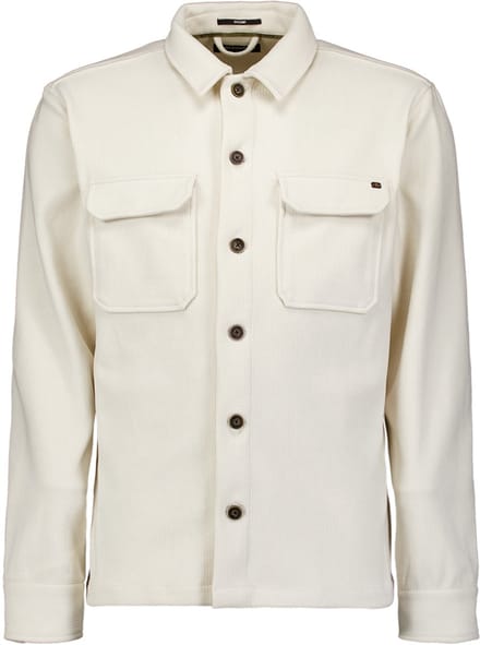 No Excess Overshirt Buttons Relief Sweat Chalk Größe: M | Longsleeves Outlet | Herren