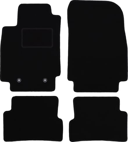 Zwarte veloursmatten voor: Renault Captur SUV (2013-2019)