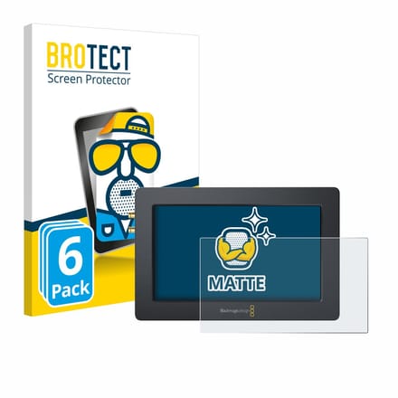 BROTECT - Screenprotector voor Blackmagic Design Video Assist (5.0) - Folie Beschermfolie matte 6 Stuks