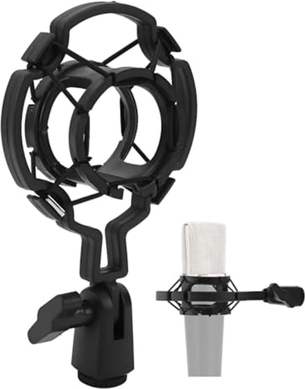Allecto - Microfoon Shock Mount - Universele Microfoonhouder - Verstelbare Anti-vibratie Mount - Geschikt voor Opname - Professioneel Geluid - Idea...