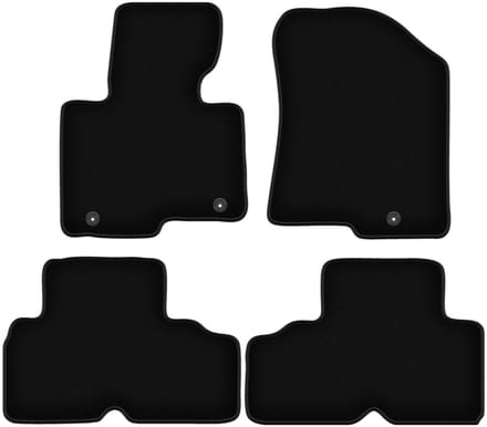 BASIC zwarte veloursmatten voor: Kia Carens IV minivan (2013-2018)