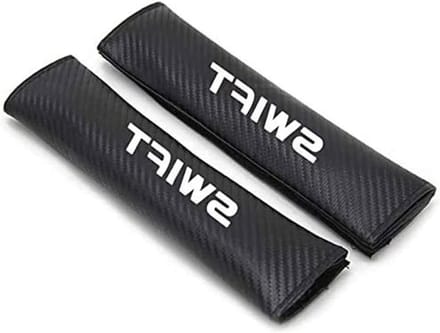 Autogordel Covers - Schouder Pads - Comfortabel Rijden - Koolstofvezel Materiaal - 2 Stuks - Wit