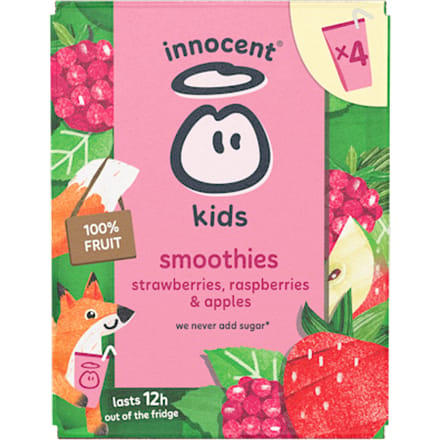 Kids smoothie strawberry raspberry 4st